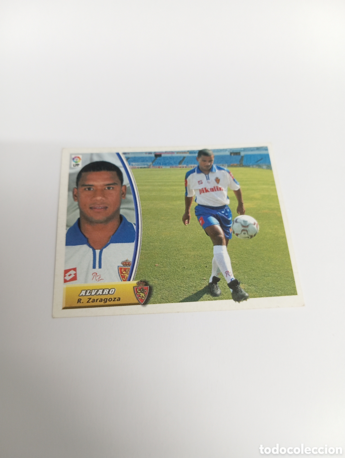 Fu&szlig;ball-Sticker: &Aacute;LVARO COLOCA Zaragoza LIGA ESTE 2003 2004 PANINI 03 04
