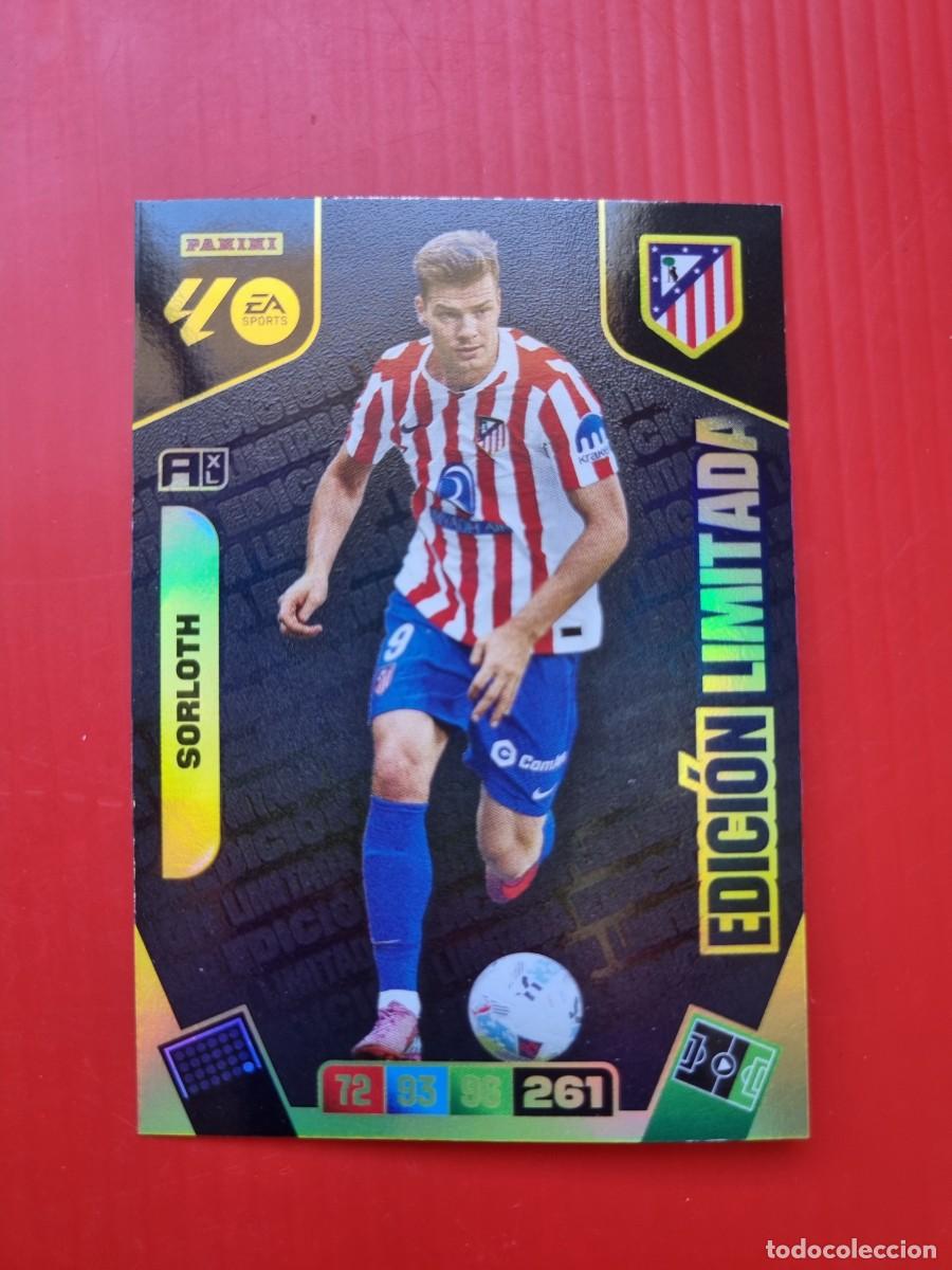 Cromos de F&uacute;tbol: SORLOTH (Atl&eacute;tico de Madrid) EDICI&Oacute;N LIMITADA. Liga 2025 2026 25 26 Adrenalyn XL (Panini) NUEVO