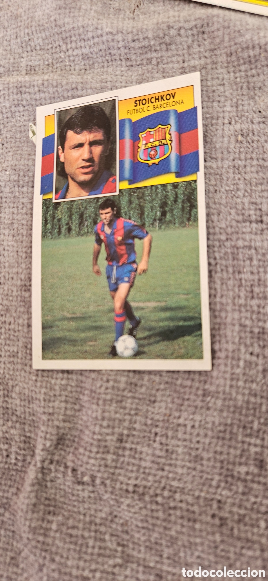 Cromos de F&uacute;tbol: Stoichkov Barcelona este 1990 1991 90 91