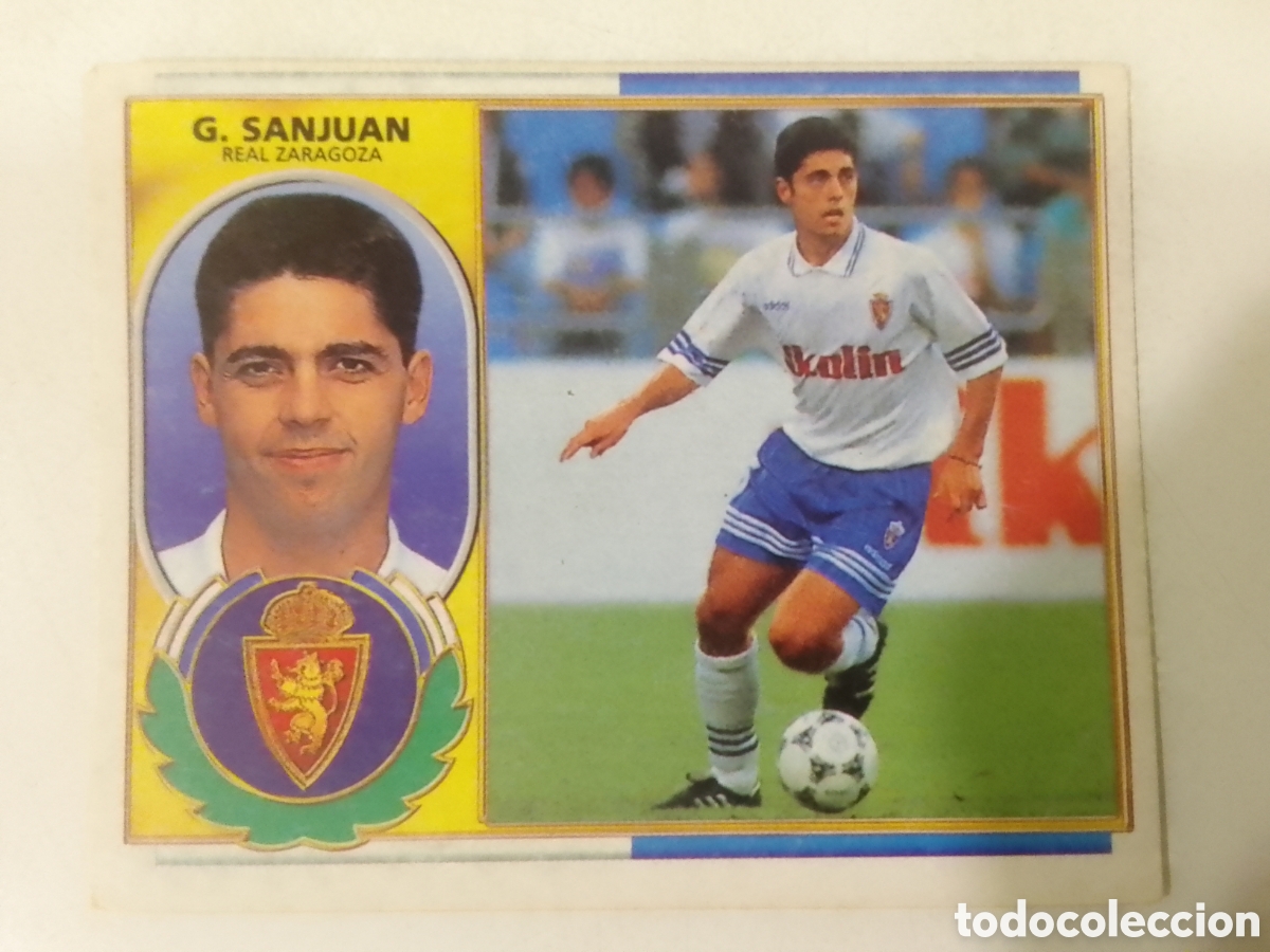 Football Stickers: Colecciones Este 96-97 G. Sanjuan &bull; Zaragoza.