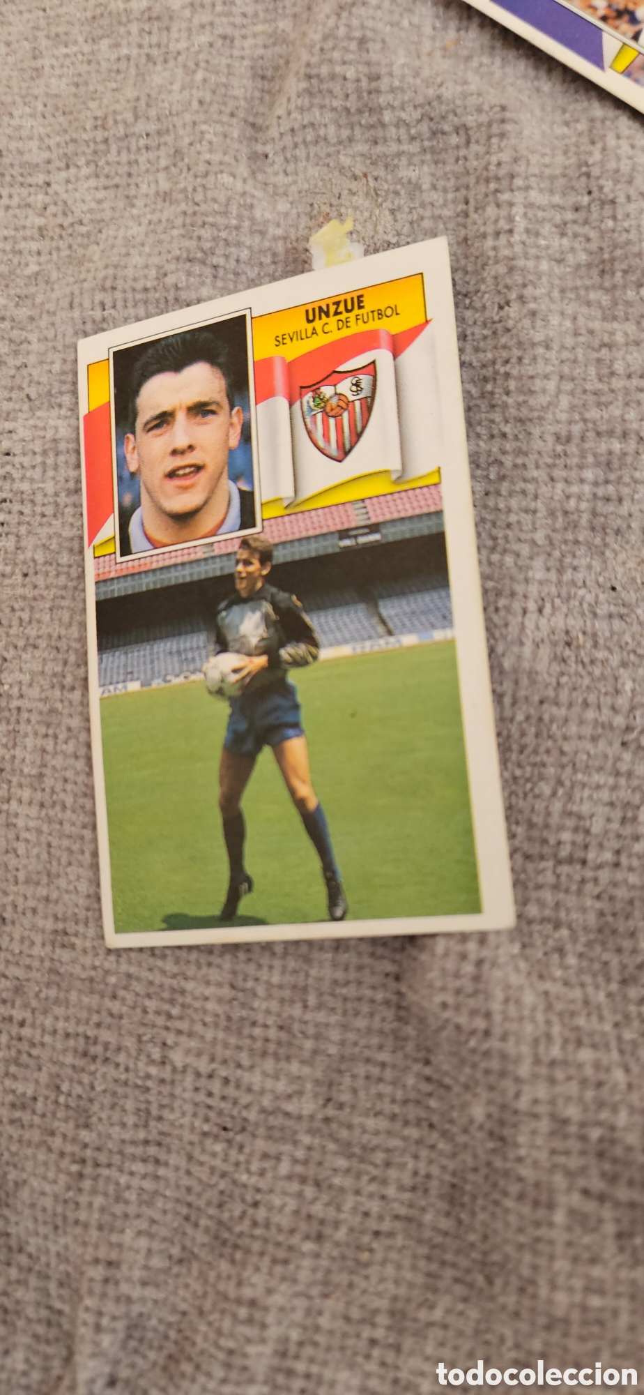 Figurine di Calcio: Unzue Sevilla baja este 1990 1991 90 91