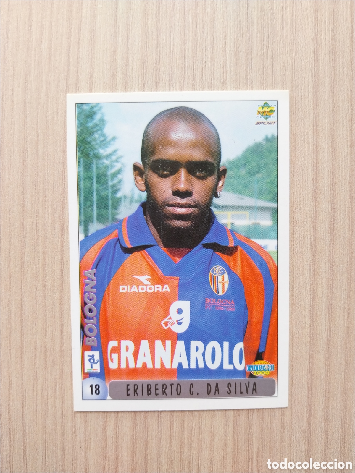Figurine di Calcio: ERIBERTO C. DA SILVA CHRISTOPHE S&Aacute;NCHEZ N&deg; 18 CALCIATORI 1999 2000 99 00 BOLOGNA MUNDICROMO ITALIA