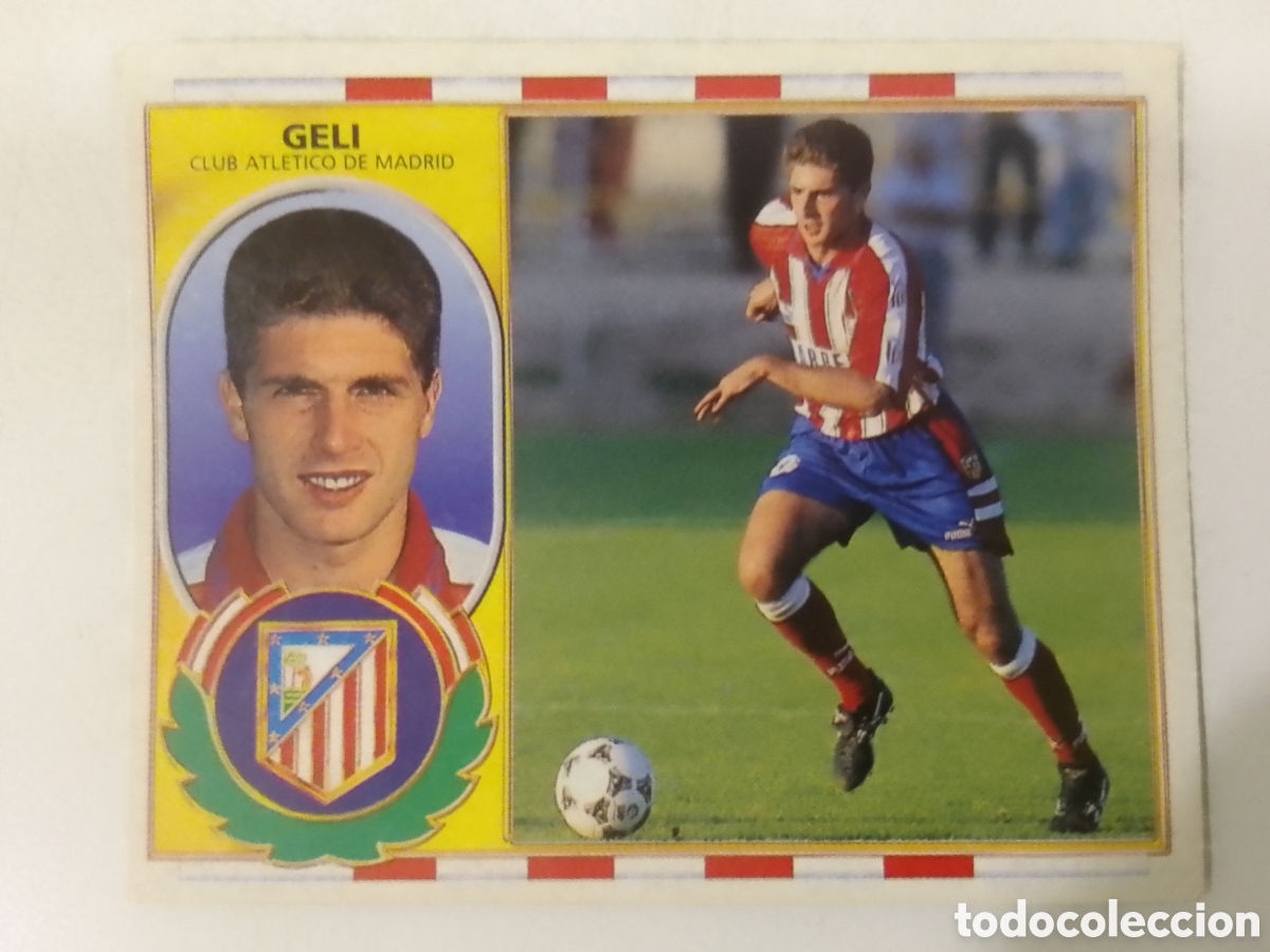 Cartes &agrave; collectionner de Football: Colecciones Este 96-97 Geli &bull; Atl&eacute;tico de Madrid.