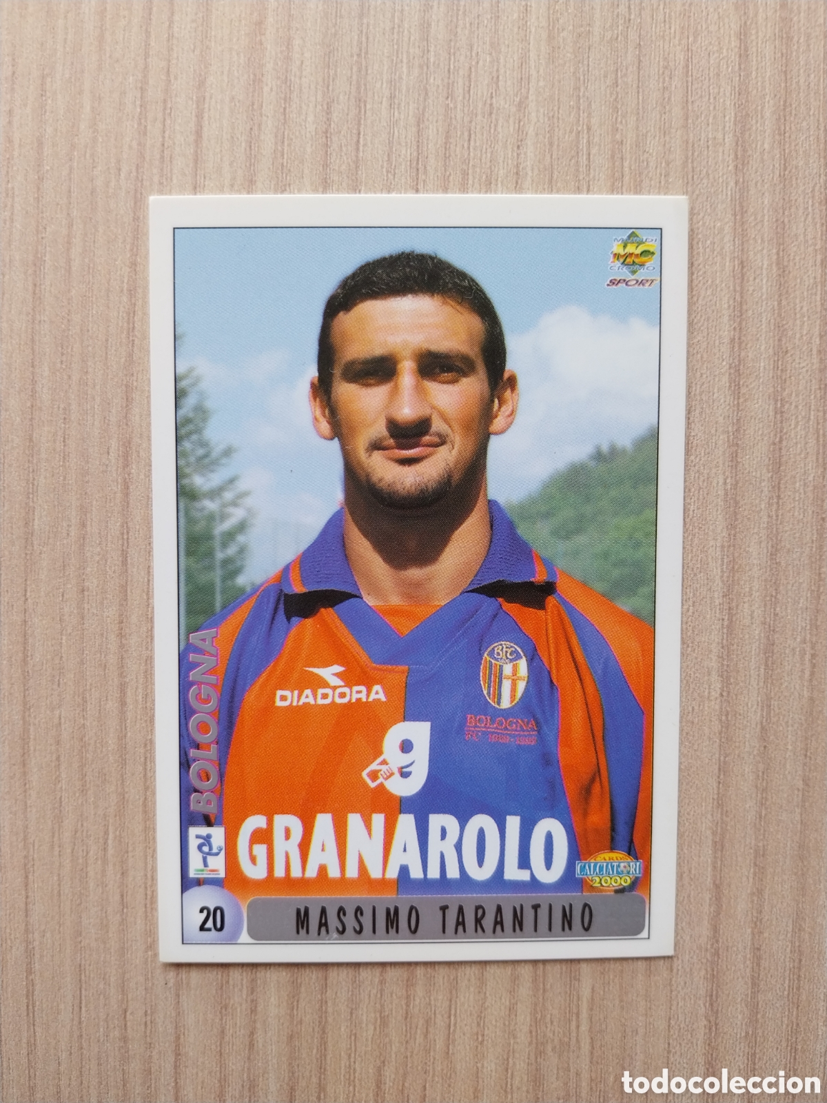 Cartes &agrave; collectionner de Football: MASSIMO TARANTINO FAUSTO FERRARI N&deg; 20 CALCIATORI 1999 2000 99 00 BOLOGNA MUNDICROMO ITALIA CARTA