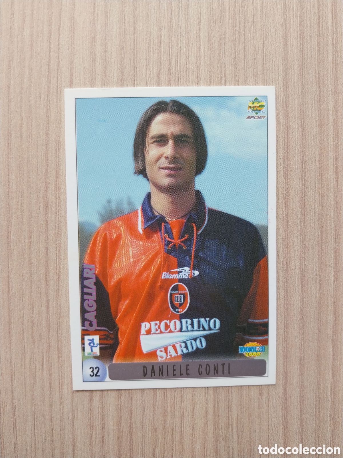 Cromos de F&uacute;tbol: DANIELE CONTI DAVID SUAZO N&deg; 32 CALCIATORI 1999 2000 99 00 CAGLIARI MUNDICROMO ITALIA CARTA F&Uacute;TBOL