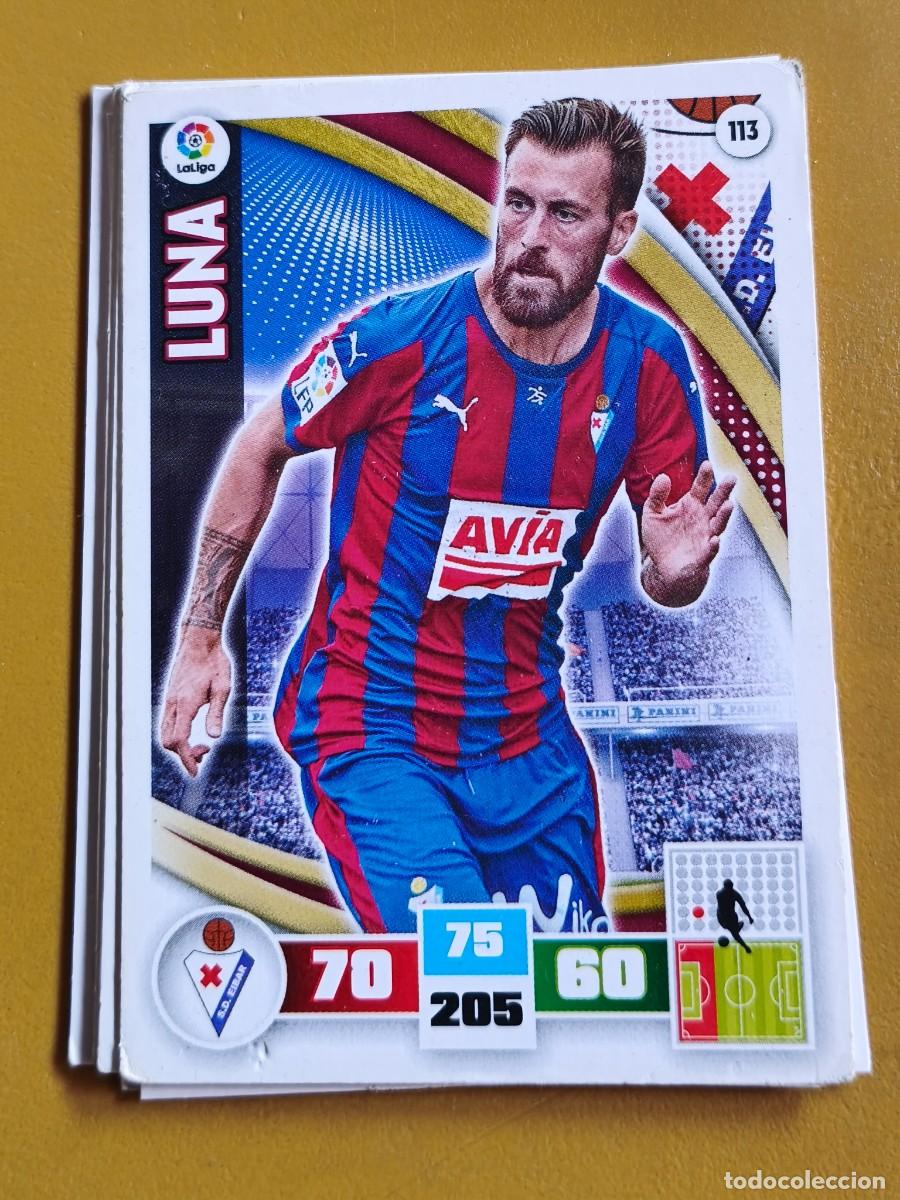 Cromos de f&uacute;tbol: luna, adrenalyn 2015 16 - Foto 1