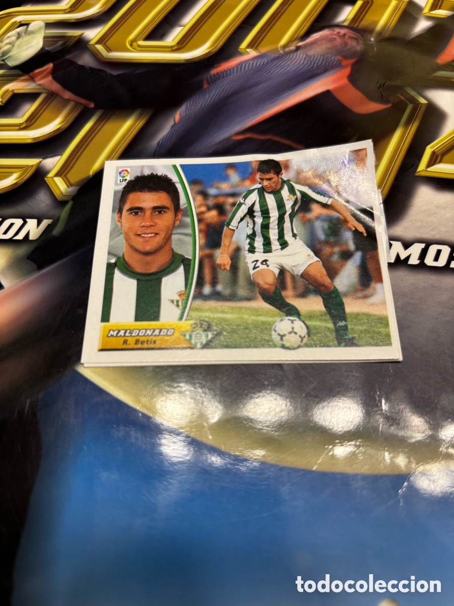 Cromos de F&uacute;tbol: MALDONADO + CASAS BETIS LIGA ESTE 03 04 VENTANILLA CON TODA LA TRASERA 2003 2004