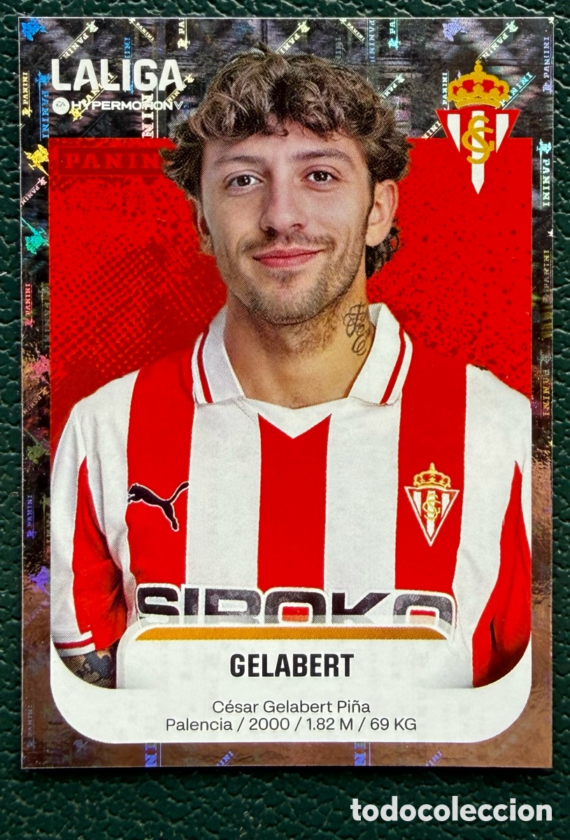 Cromos de F&uacute;tbol: 376 GELABERT SPORTING DE GIJON CROMOS ALBUM LA LIGA HYPERMOTION 2025 2026 25 26 PANINI