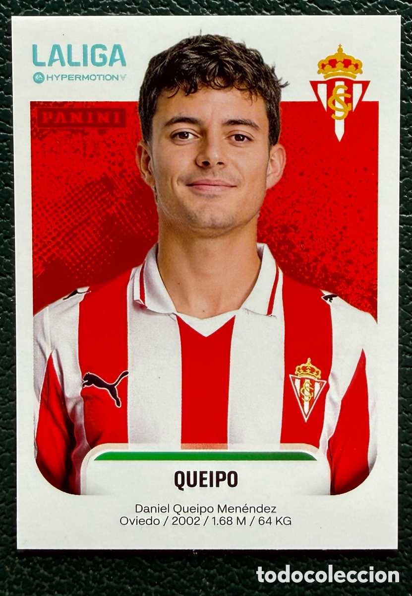 Fu&szlig;ball-Sticker: 379B QUEIPO SPORTING DE GIJON CROMOS ALBUM LA LIGA HYPERMOTION 2025 2026 25 26 PANINI