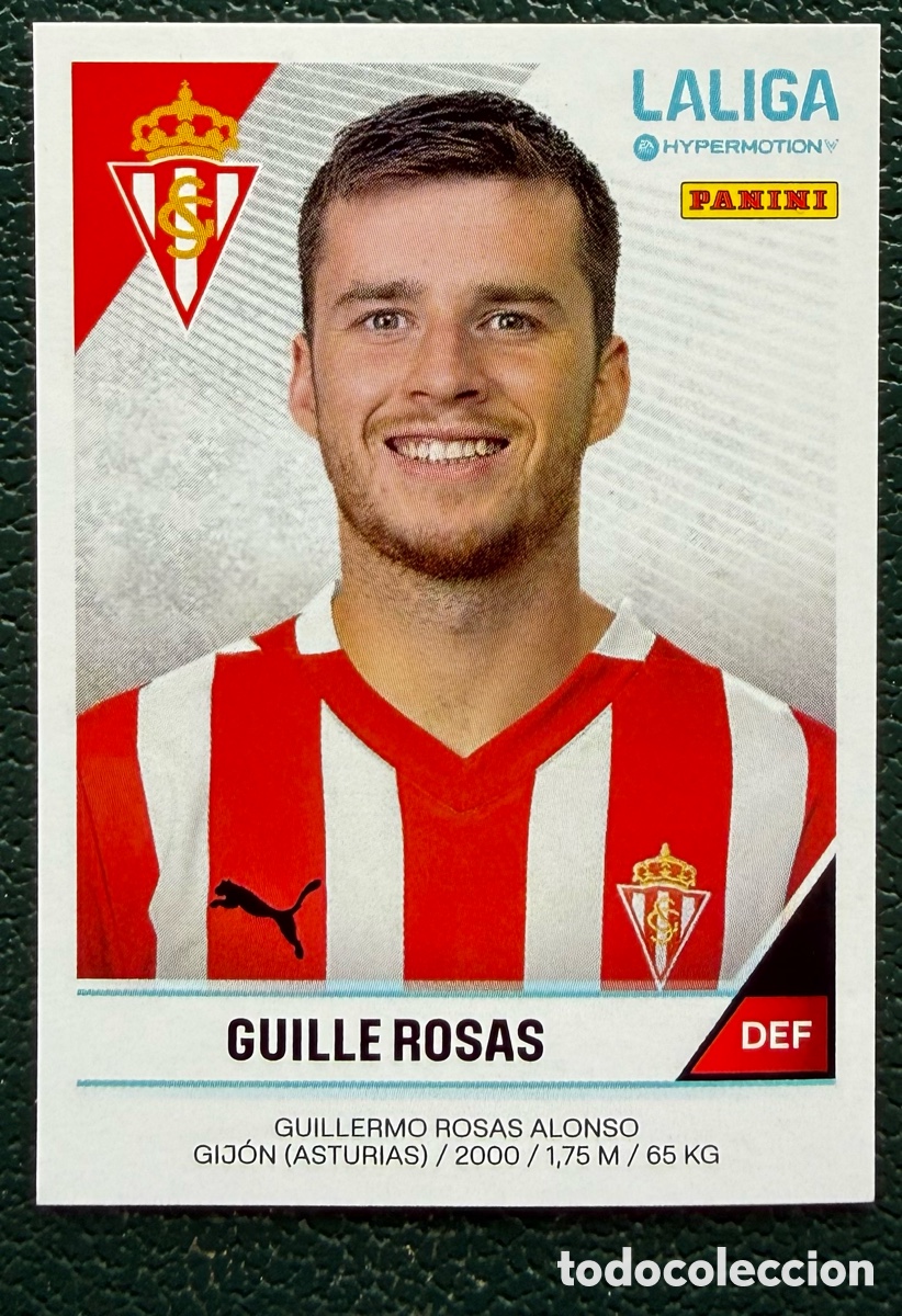 Cromos de Futebol: 367 GUILLE ROSAS SPORTING DE GIJON CROMOS ALBUM LA LIGA HYPERMOTION 2024 2025 24 25 PANINI