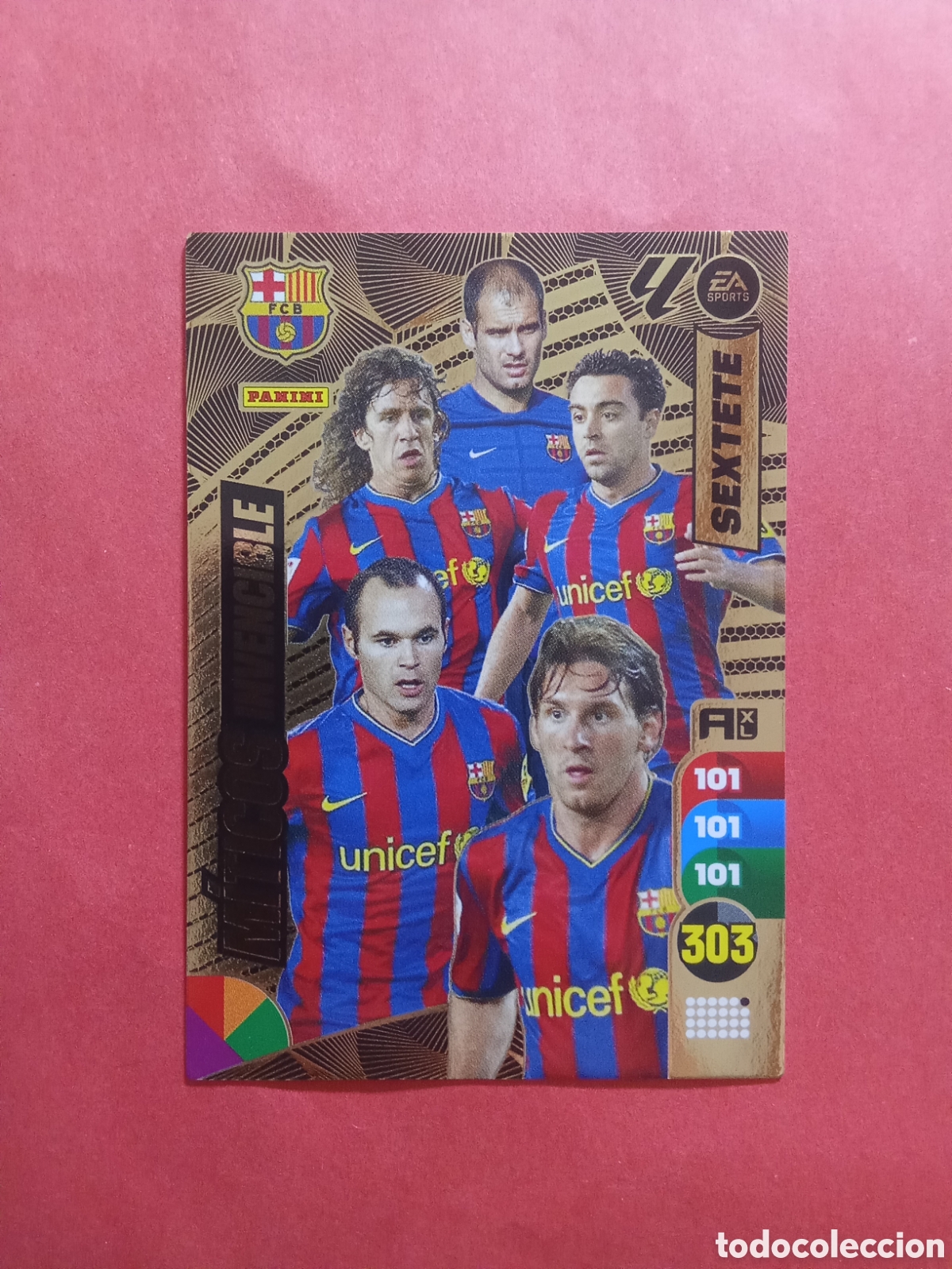 Cromos de F&uacute;tbol: CROMO MITICOS INVENCIBLE SEXTETE BARCELONA ADRENALYN 24-25 (VER FOTO)