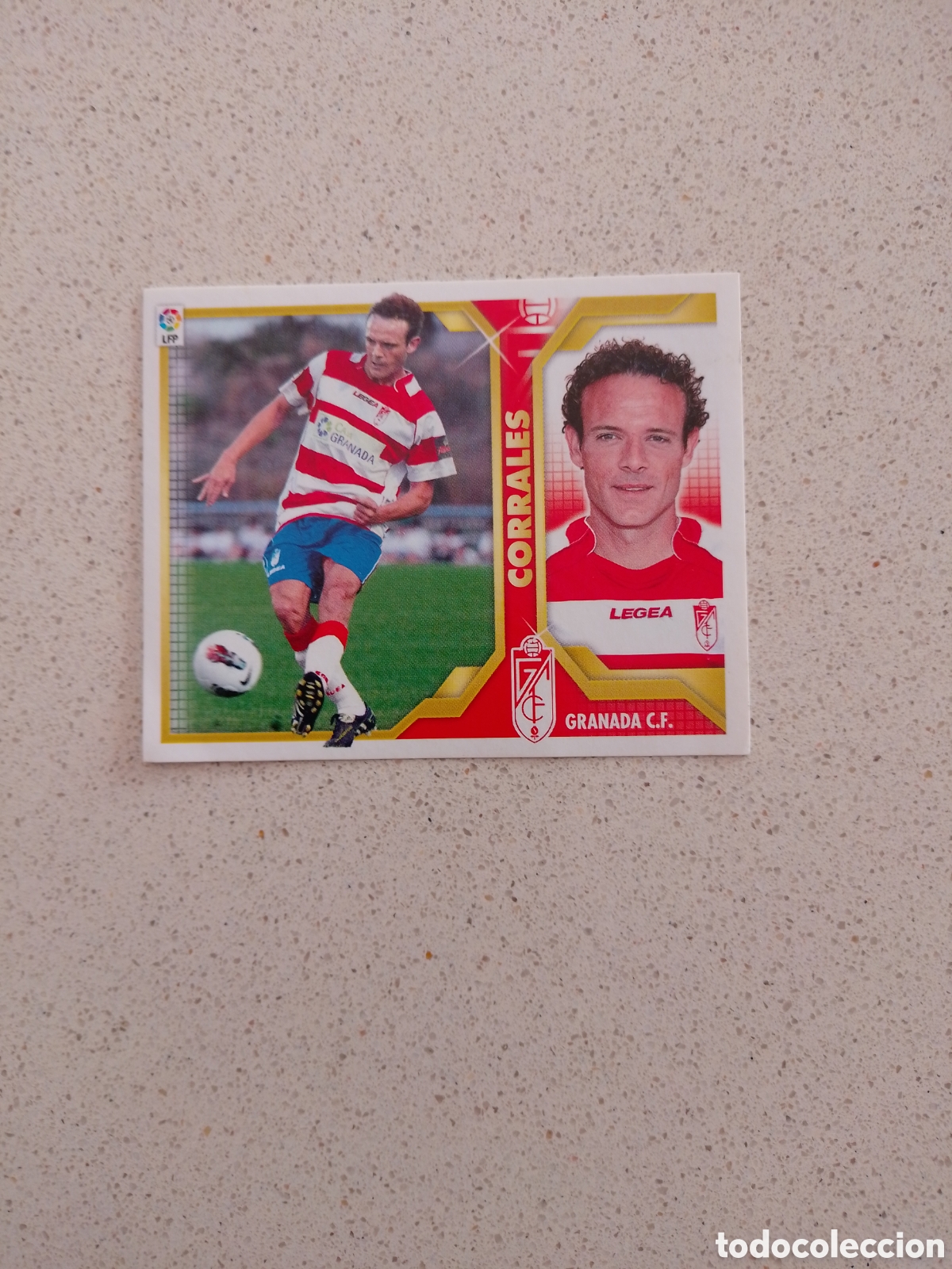 Figurine di Calcio: CROMO N&Uacute;MERO 7 BIS COLOCA CORRALES GRANADA. LIGA ESTE 11/12. TERCERA EDICI&Oacute;N.