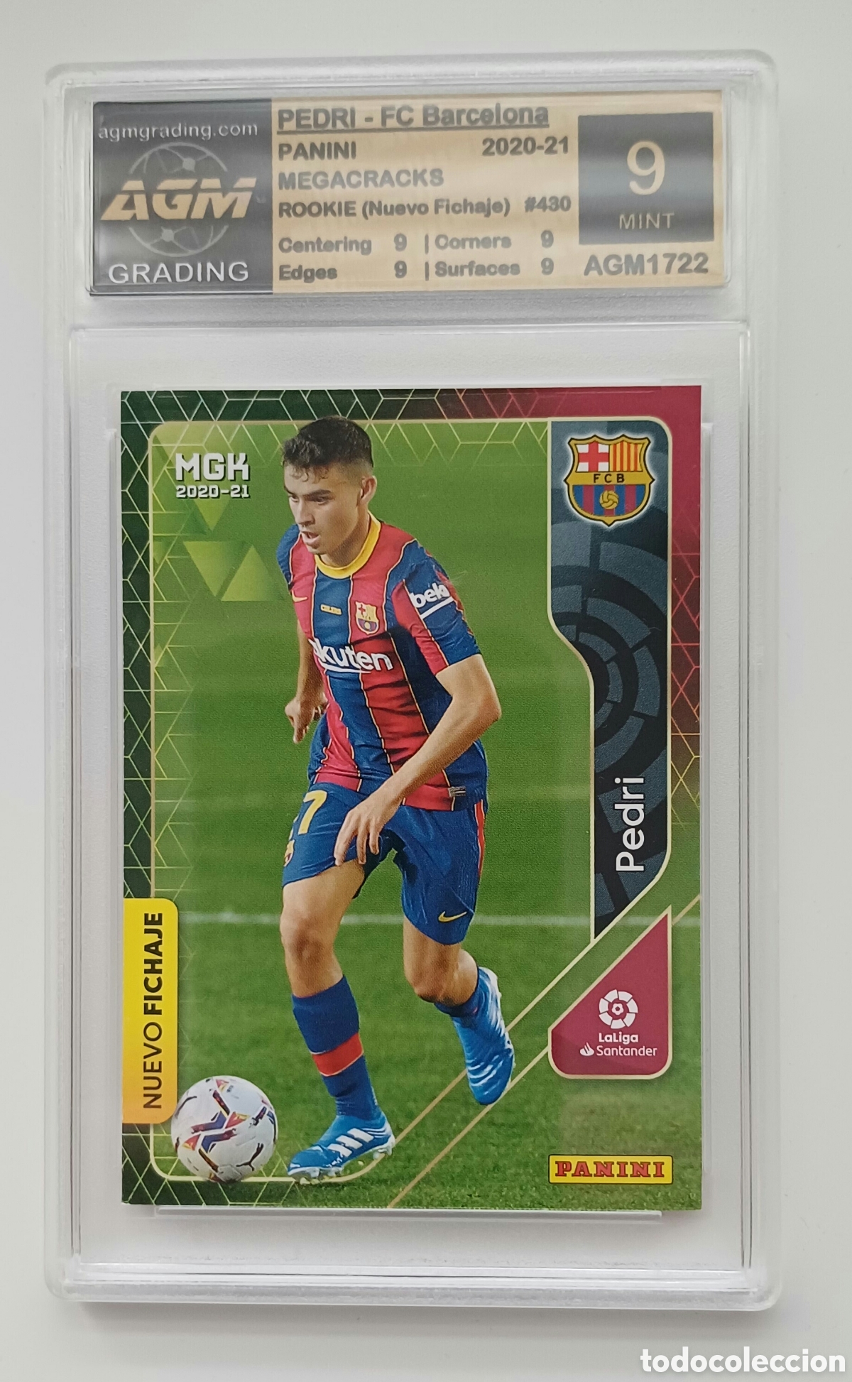 Cromos de F&uacute;tbol: Rookie Pedri gradesda AGM 9