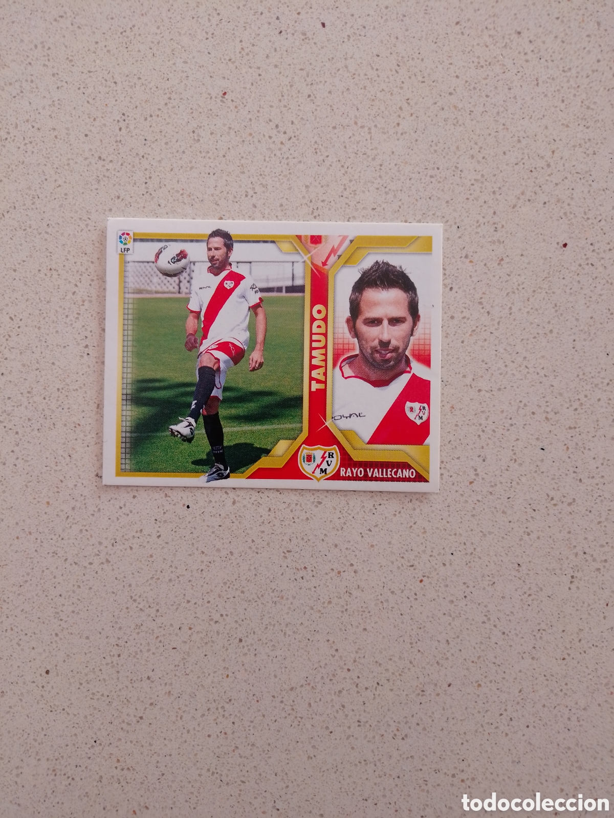 Cromos de F&uacute;tbol: CROMO N&Uacute;MERO 48 &Uacute;LTIMO FICHAJE TAMUDO RAYO VALLECANO. LIGA ESTE 11/12. QUINTA EDICI&Oacute;N.