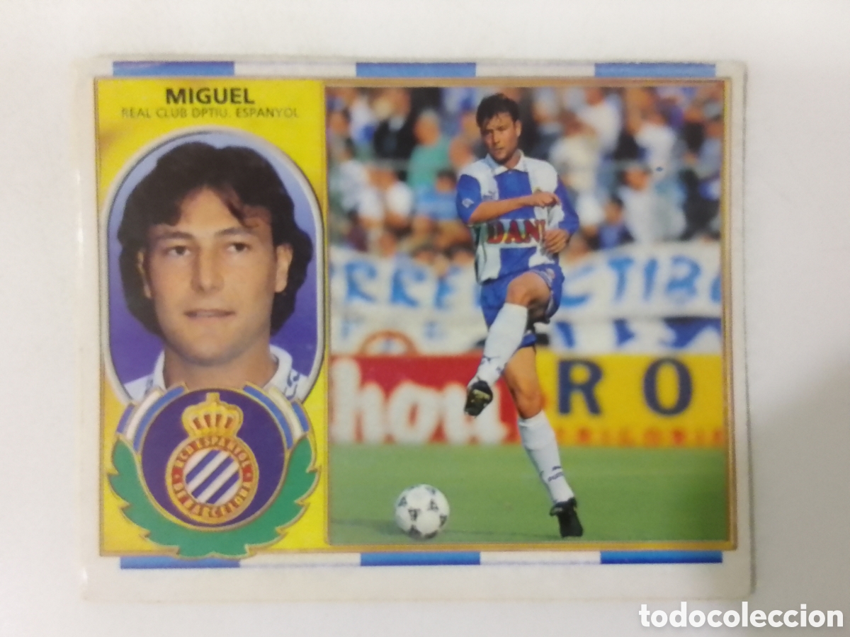 Cromos de F&uacute;tbol: Colecciones Este 96-97 Miguel &bull; Espanyol.