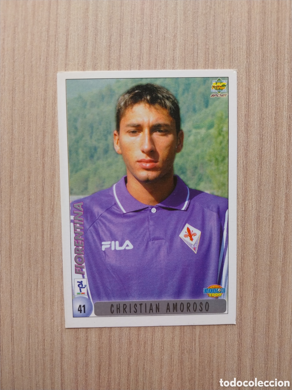 Cromos de F&uacute;tbol: CHRISTIAN AMOROSO PASCUALE PADALINO N&deg; 41 CALCIATORI 1999 2000 99 00 FIORENTINA MUNDICROMO ITALIA