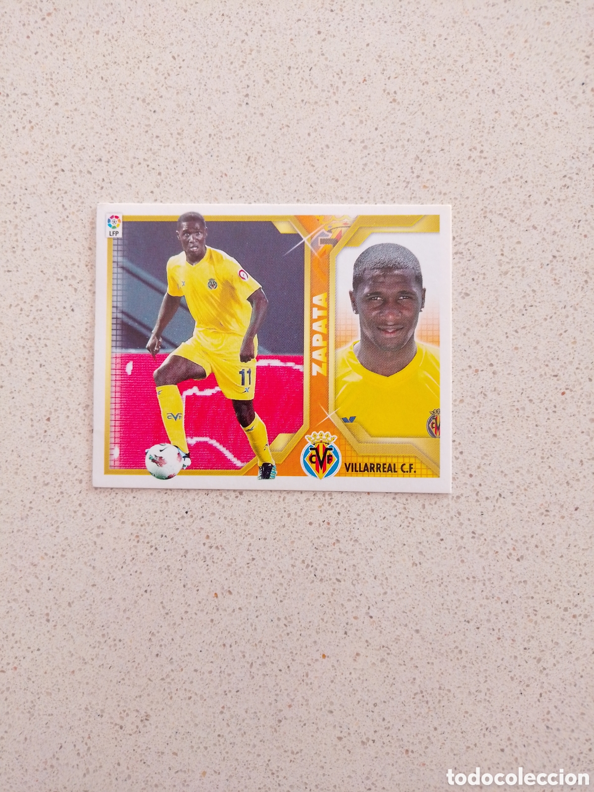 Cromos de F&uacute;tbol: CROMO N&Uacute;MERO 21 &Uacute;LTIMO FICHAJE ZAPATA VILLARREAL. LIGA ESTE 11/12. TERCERA EDICI&Oacute;N.