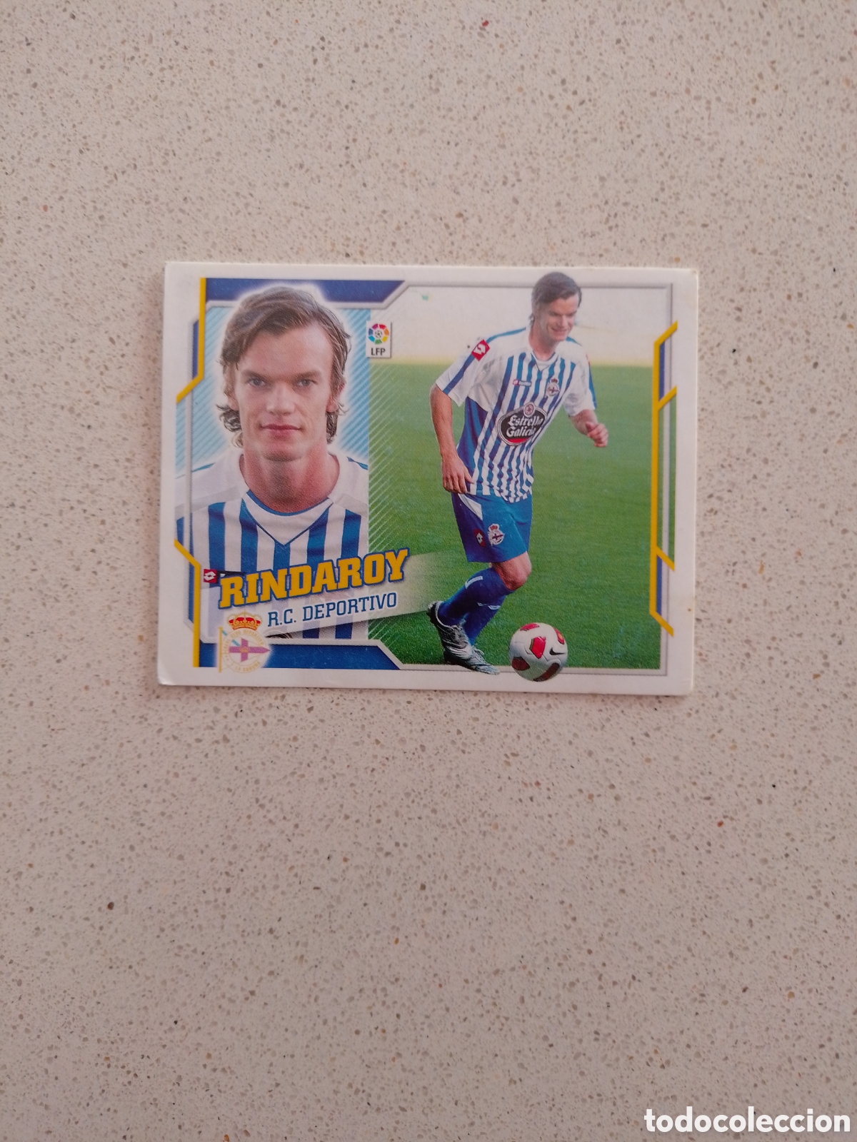 Cromos de F&uacute;tbol: CROMO N&Uacute;MERO 3 BIS COLOCA RINDAROY DEPORTIVO DE LA CORU&Ntilde;A. LIGA ESTE 10/11. QUINTA EDICI&Oacute;N.