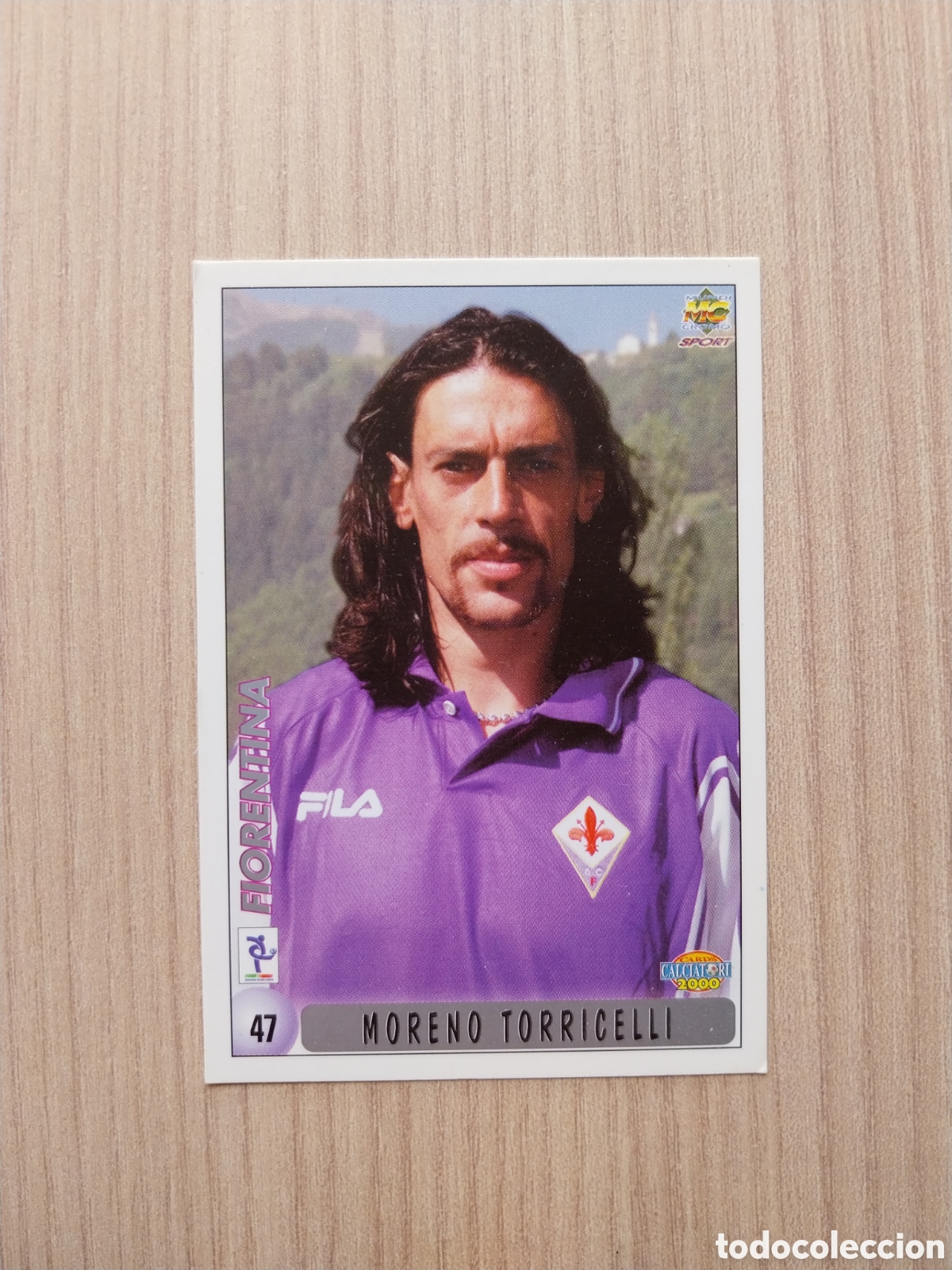 Cromos de F&uacute;tbol: MORENO TORRICELLI ANGELO DI LIVIO N&deg;47 CALCIATORI 1999 2000 99 00 FIORENTINA MUNDICROMO ITALIA CARTA