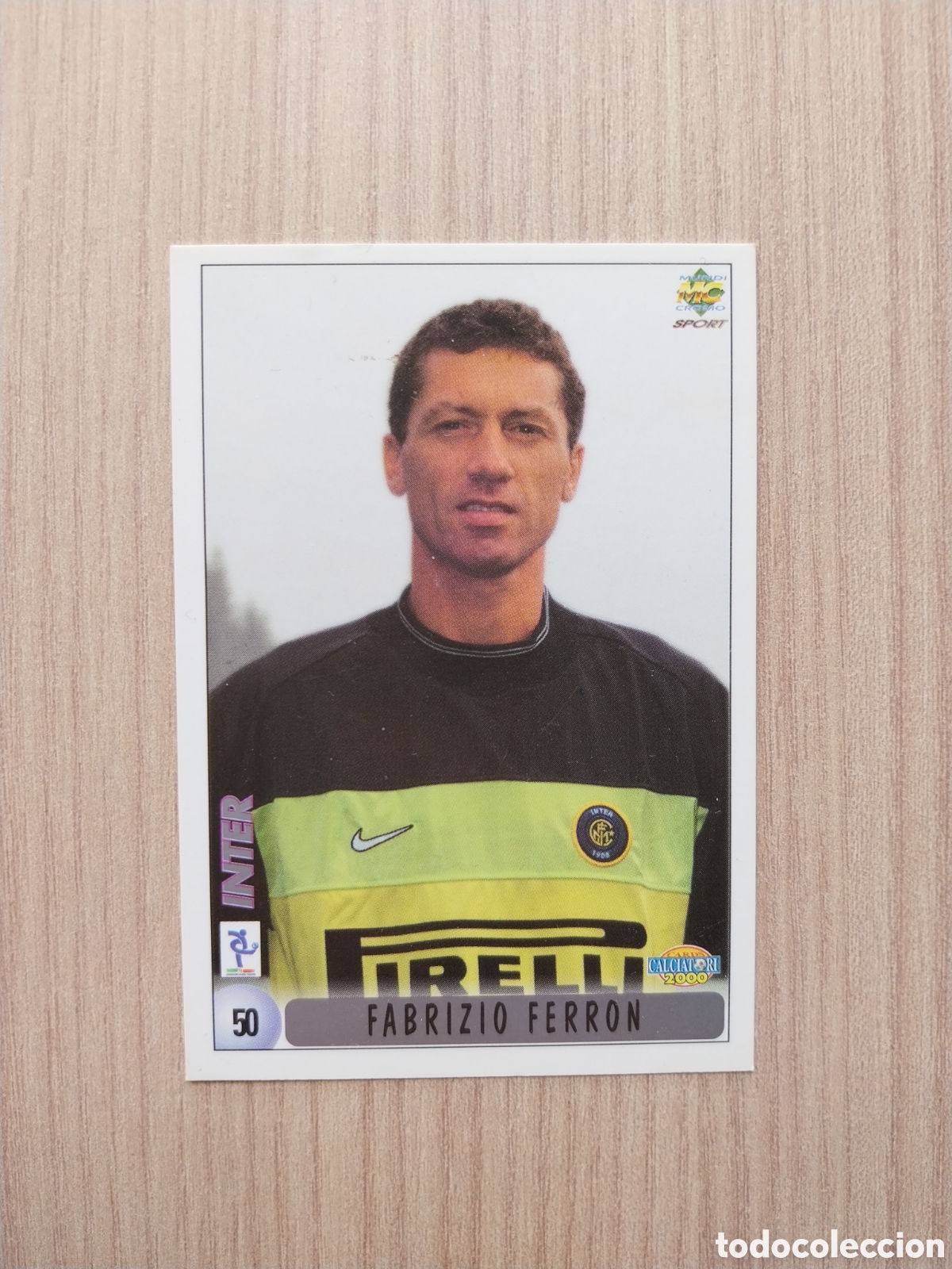 Cromos de F&uacute;tbol: FABRIZIO FERRON FRANCESCO MORIERO N&deg; 50 CALCIATORI 1999 2000 99 00 INTER DE MIL&Aacute;N MUNDICROMO ITALIA
