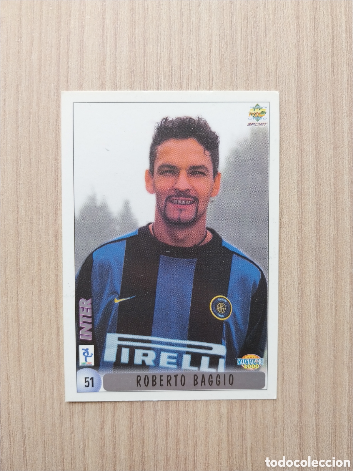 Cromos de F&uacute;tbol: ROBERTO BAGGIO CHRISTIAN PANUCCI N&deg; 51 CALCIATORI 1999 2000 99 00 INTER DE MIL&Aacute;N MUNDICROMO ITALIA