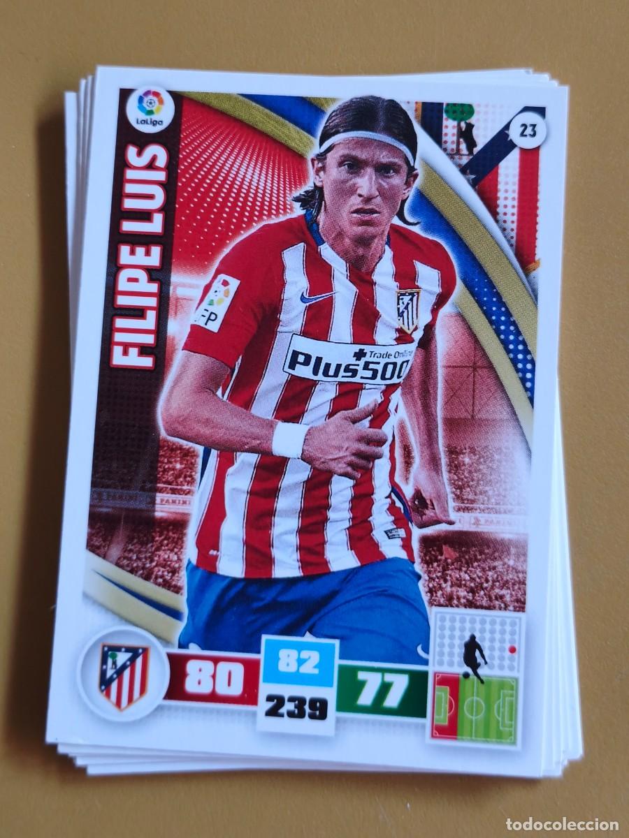 Cromos de f&uacute;tbol: filipe luis, adrenalyn 2015 16 - Foto 1