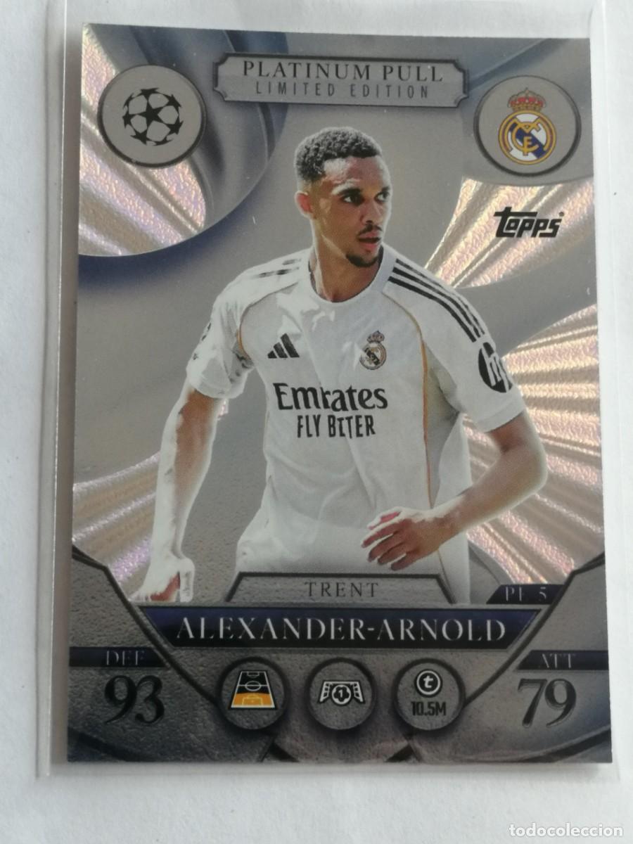 Cromos de F&uacute;tbol: TOPPS MATCH ATTAX 2025 2026 PL5 PL 5 PLATINUM PULL TRENT ALEXANDER-ARNOLD ATTAX 26