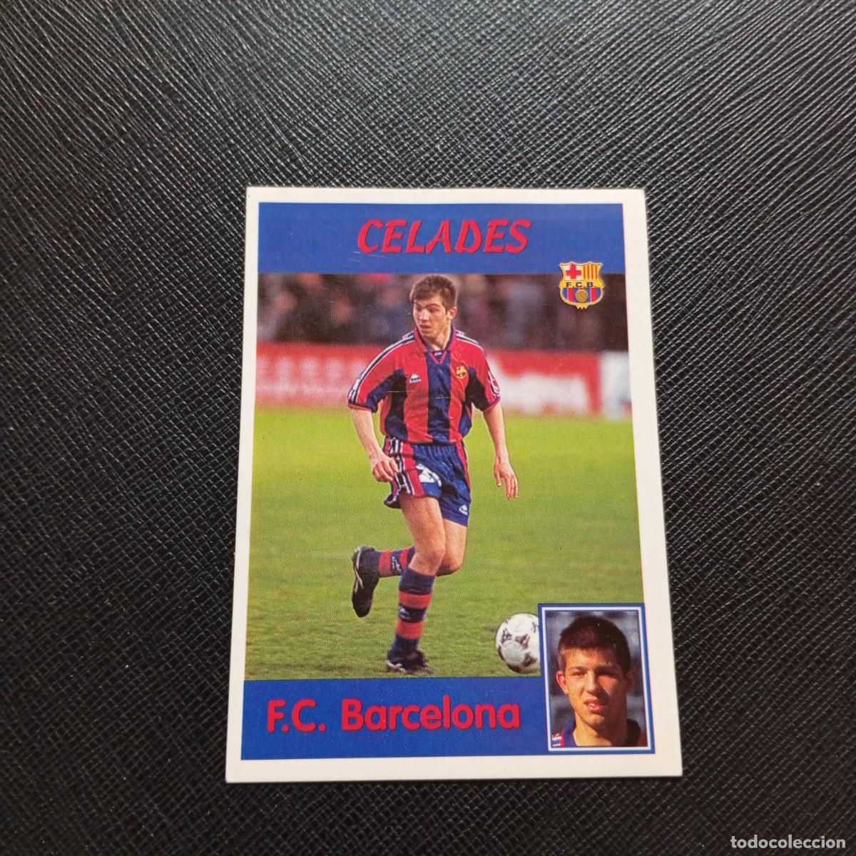 Cromos de F&uacute;tbol: 28A 28 CELADES BARCELONA PANINI 1997 1998 CROMO FUTBOL 97 98 - SIN PEGAR - A158 PG451