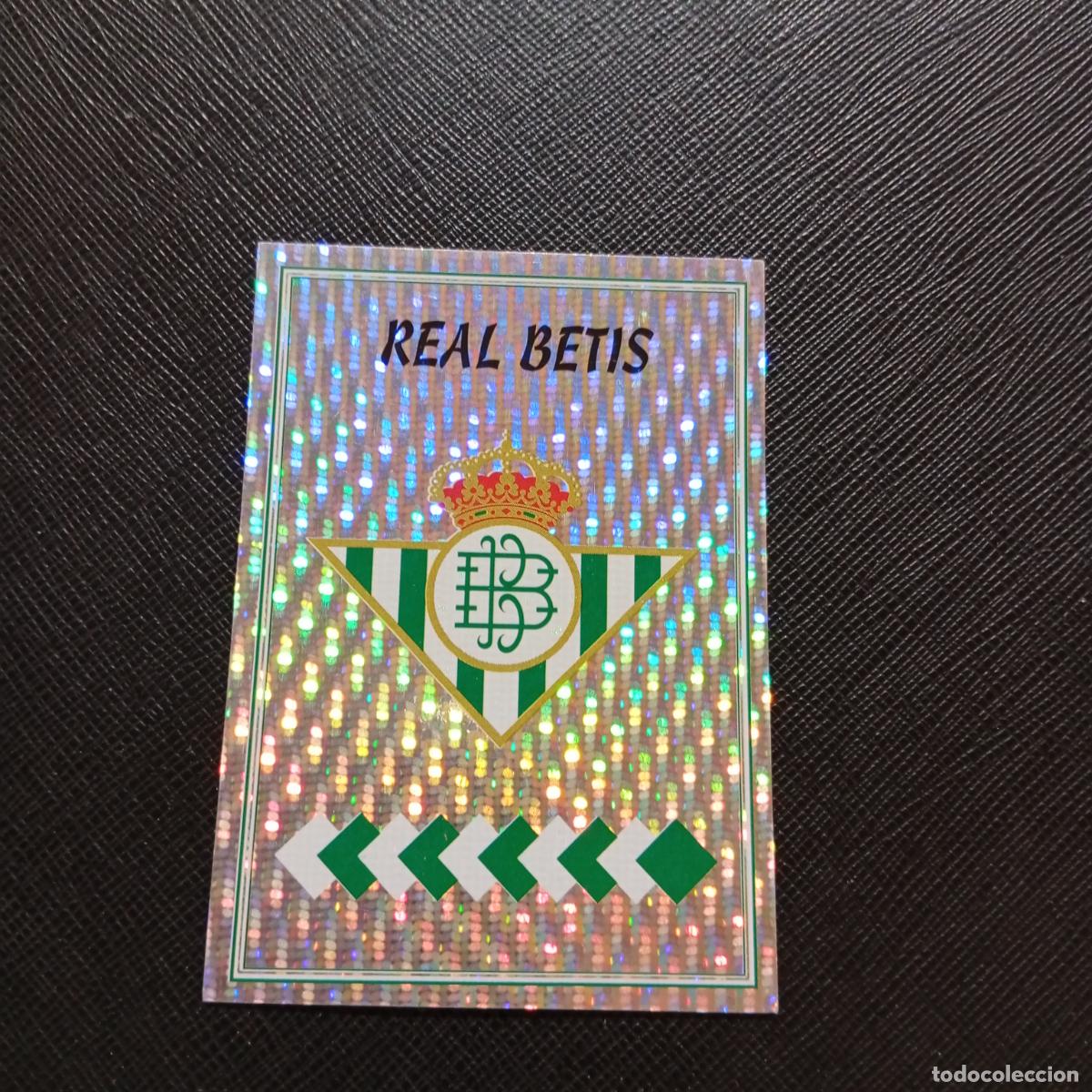 Cartes &agrave; collectionner de Football: D ESCUDO REAL BETIS PANINI 1997 1998 CROMO FUTBOL 97 98 - SIN PEGAR - A158 PG460