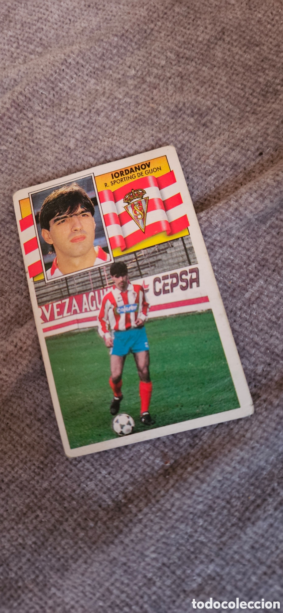 Cromos de F&uacute;tbol: Iordanov fichaje 24 sporting de gijon este 1990 1991 90 91