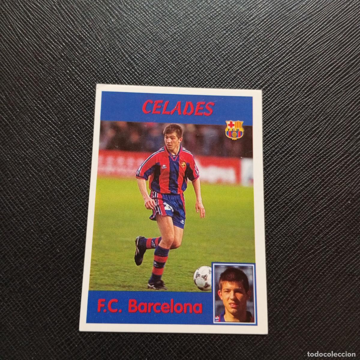 Cromos de F&uacute;tbol: 28A 28 CELADES BARCELONA PANINI 1997 1998 CROMO FUTBOL 97 98 - SIN PEGAR - A158 PG469
