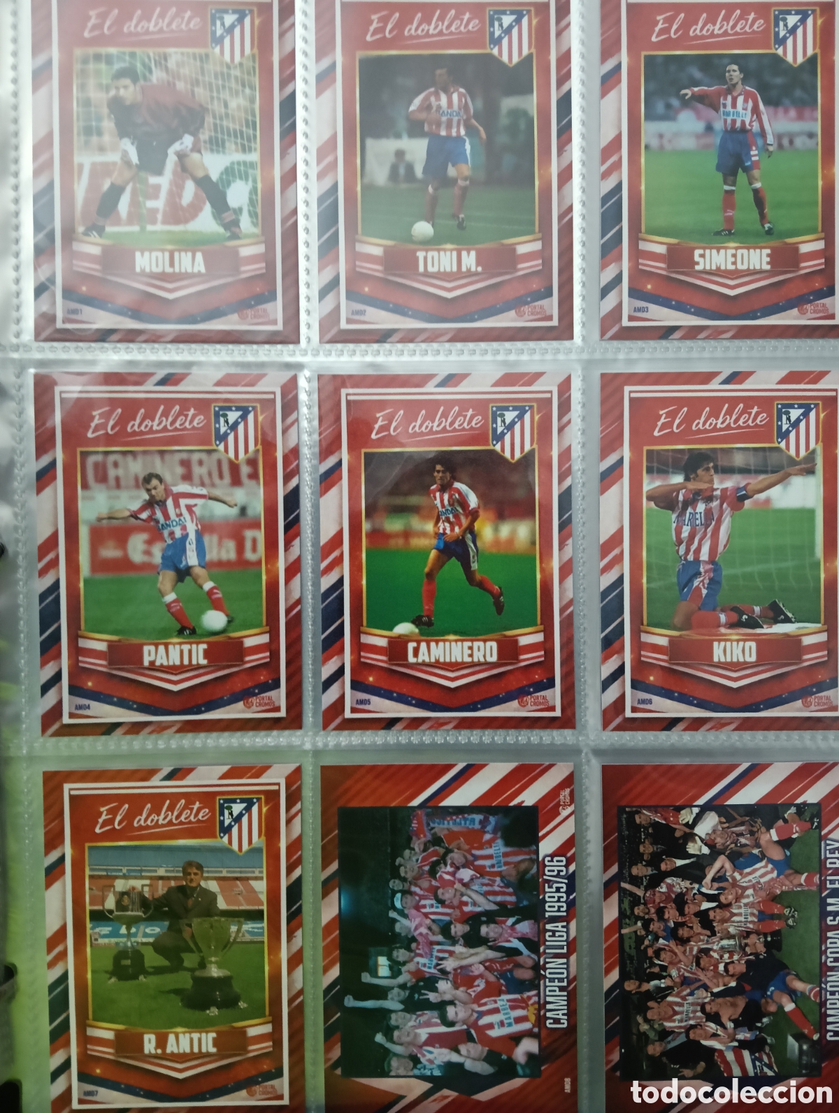 Figurine di Calcio: El Doblete. Atleti 1995/96.