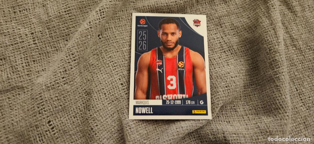 Figurine di Calcio: euroliga 82 nowell baskonia euroleague 2025 2026 25 26 trading card