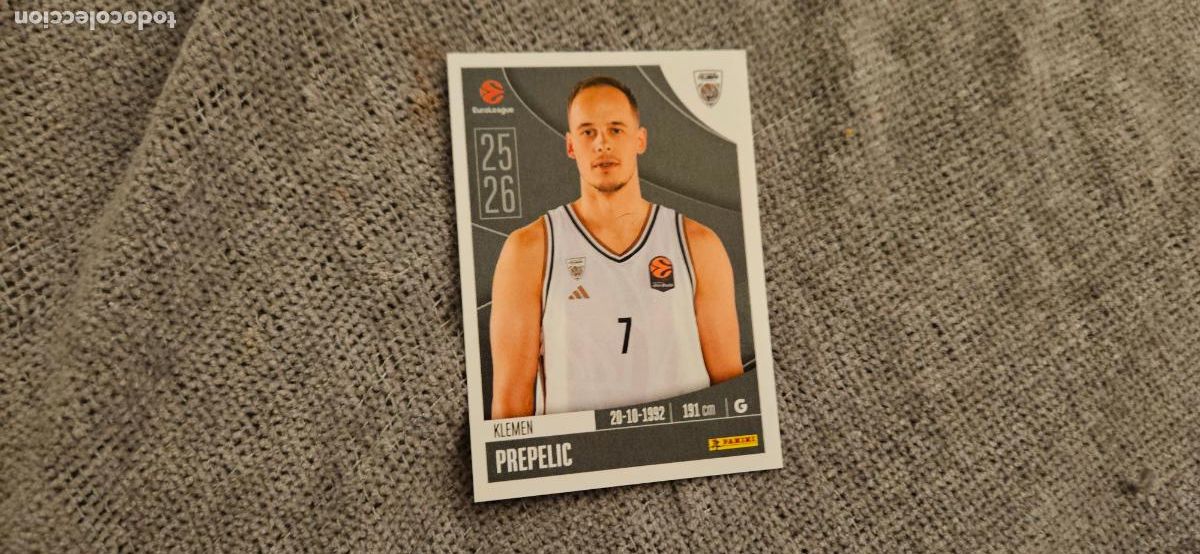 Figurine di Calcio: euroliga 116 prepelic dubai euroleague 2025 2026 25 26 trading card