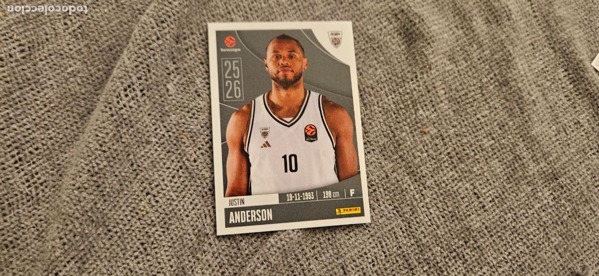 Figurine di Calcio: euroliga 124 anderson dubai euroleague 2025 2026 25 26 trading card
