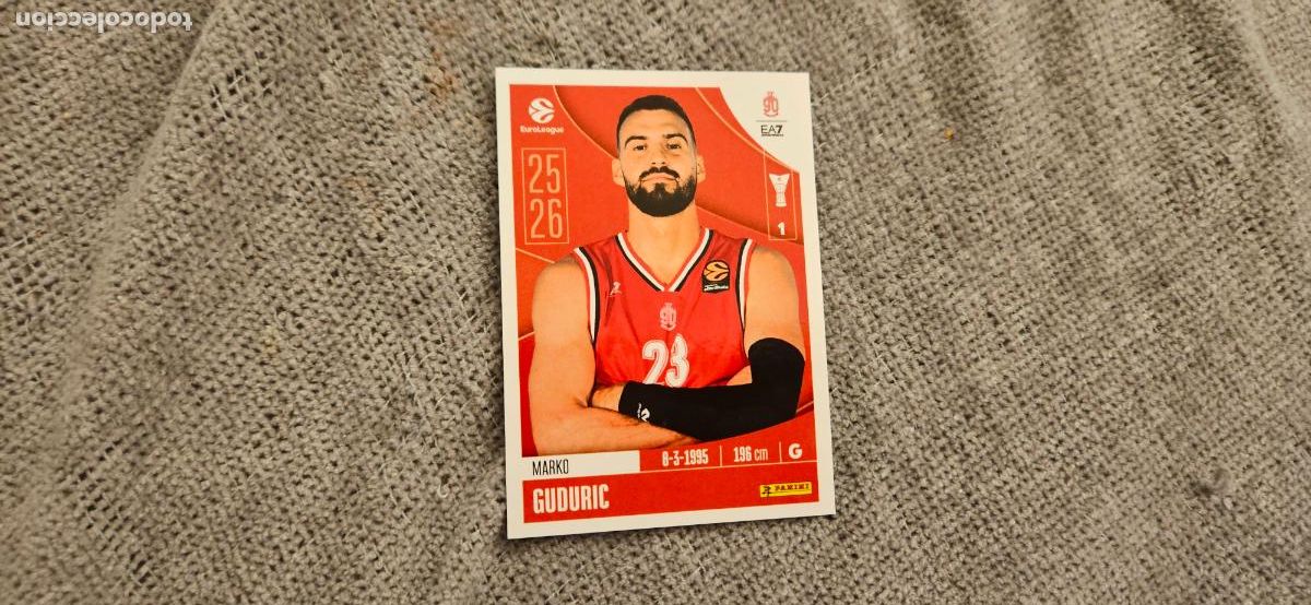 Figurine di Calcio: euroliga 137 guduric milano euroleague 2025 2026 25 26 trading card