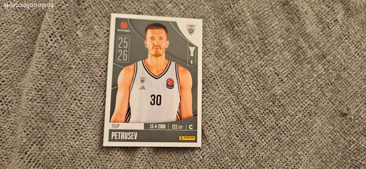 Figurine di Calcio: euroliga 127 petrusev dubai euroleague 2025 2026 25 26 trading card