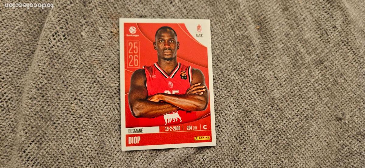 Figurine di Calcio: euroliga 143 diop milano euroleague 2025 2026 25 26 trading card