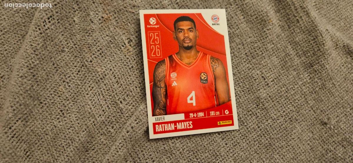 Cartes &agrave; collectionner de Football: euroliga 165 mayes bayern munich euroleague 2025 2026 25 26 trading card