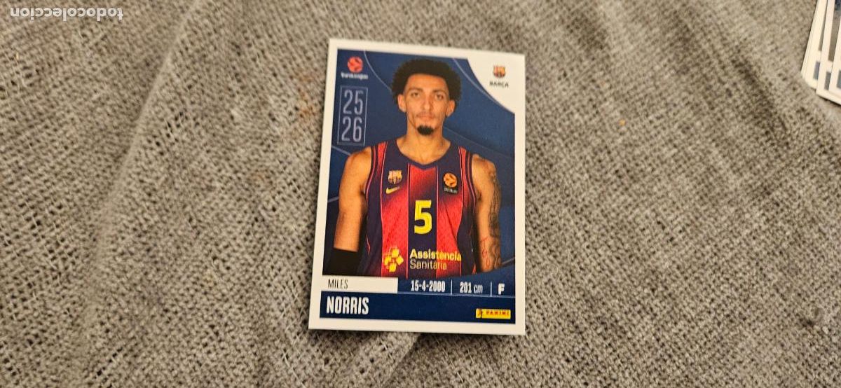 Cartes &agrave; collectionner de Football: euroliga norris 155 barcelona euroleague 2025 2026 25 26 trading card