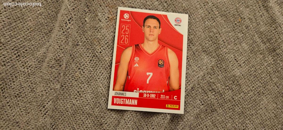Cartes &agrave; collectionner de Football: euroliga 176 voigtmann bayern munich euroleague 2025 2026 25 26 trading card