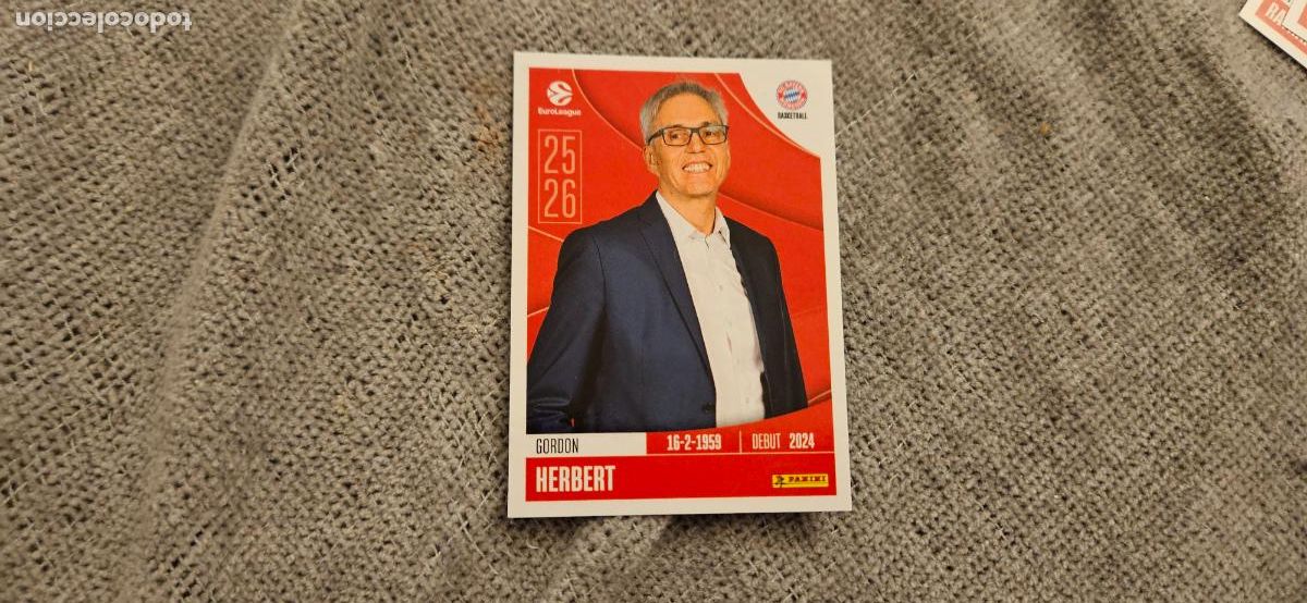Fu&szlig;ball-Sticker: euroliga 164 herert bayern munich euroleague 2025 2026 25 26 trading card