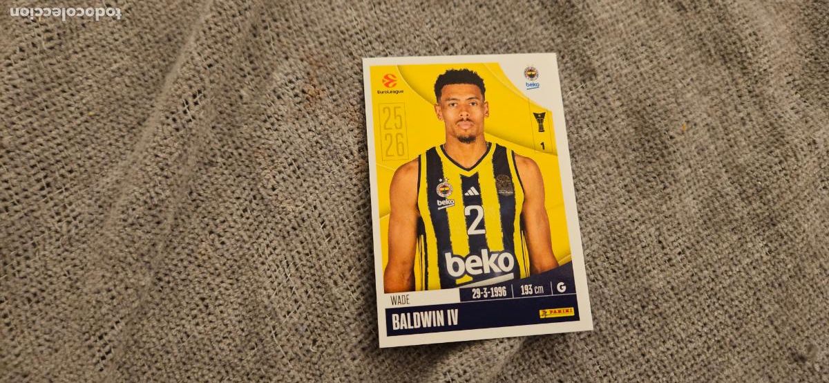 Fu&szlig;ball-Sticker: euroliga fenerbahce 182 baldwin IV euroleague 2025 2026 25 26 trading card