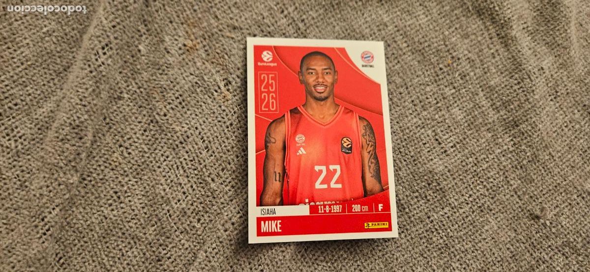 Fu&szlig;ball-Sticker: euroliga 175 mike bayern munich euroleague 2025 2026 25 26 trading card