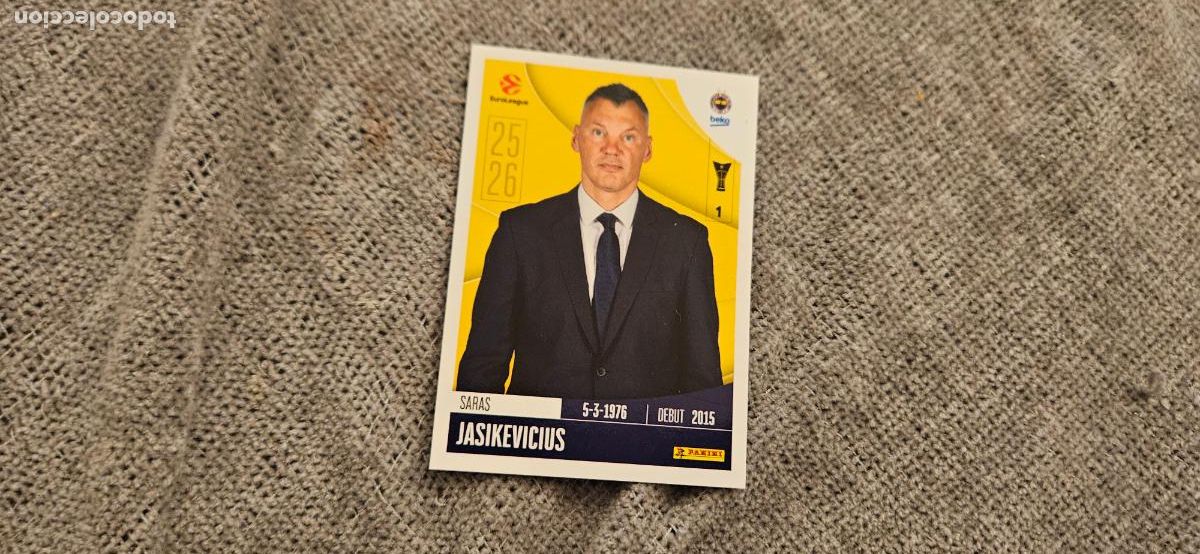 Fu&szlig;ball-Sticker: euroliga jasikevicius fenerhace 181 euroleague 2025 2026 25 26 trading card
