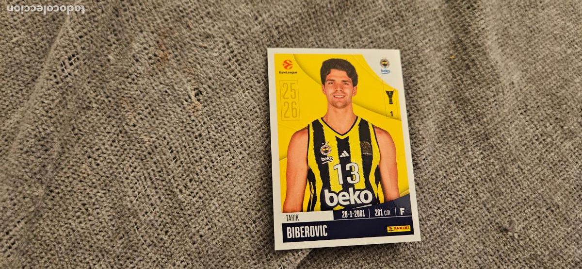 Fu&szlig;ball-Sticker: euroliga fenerbahce 191 biberovic euroleague 2025 2026 25 26 trading card