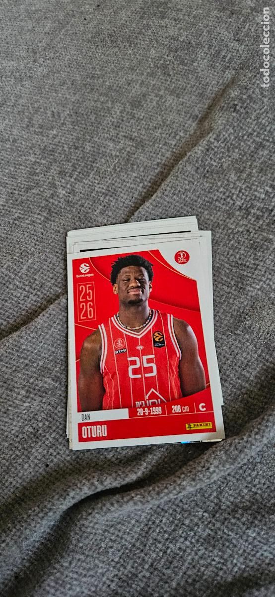Fu&szlig;ball-Sticker: euroliga hapoel tel aviv 213 otur u euroleague 2025 2026 25 26 trading card