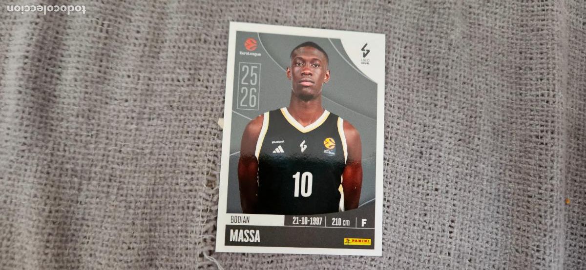 Fu&szlig;ball-Sticker: euroliga asvel 225 lighty euroleague 2025 2026 25 26 trading card