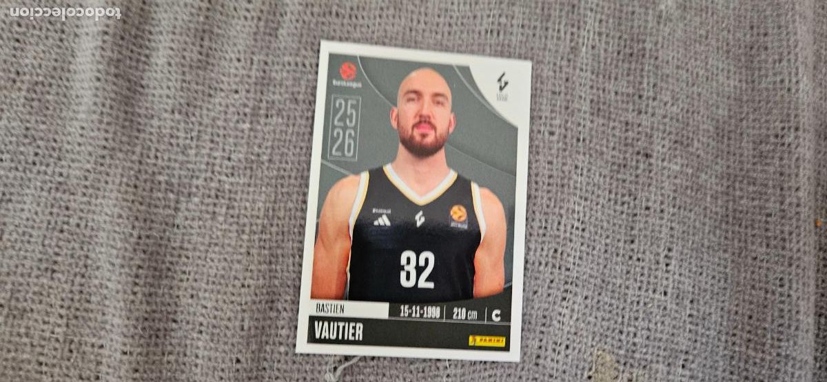 Fu&szlig;ball-Sticker: euroliga asvel vautier 230 euroleague 2025 2026 25 26 trading card