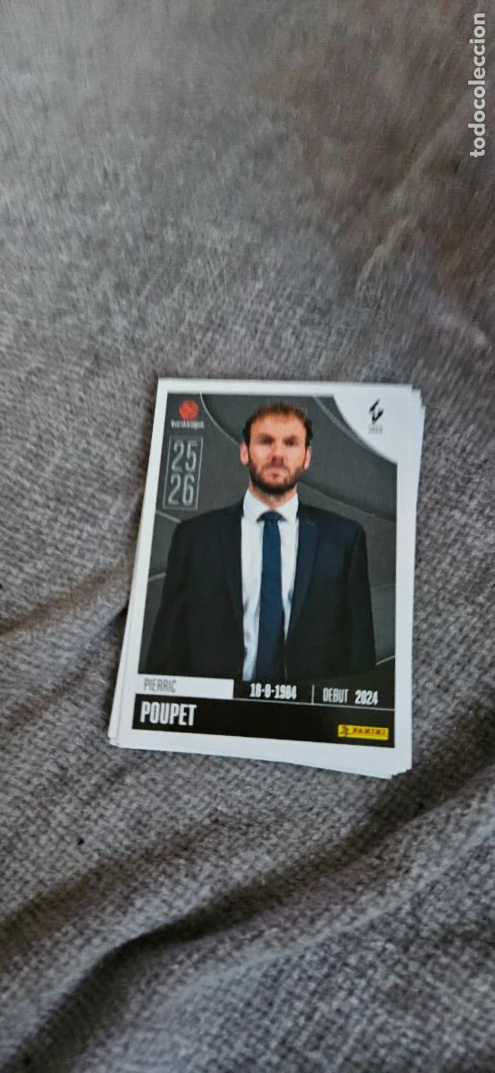 Fu&szlig;ball-Sticker: euroliga asvel poupet 215 euroleague 2025 2026 25 26 trading card